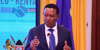 Kenya's Foreign Affairs Cabinet Secretary Alfred Mutua.