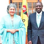 President William Ruto with Ms Amina Mohammed, 