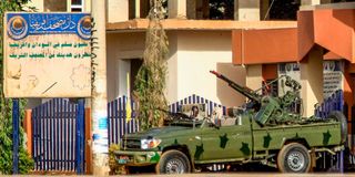 A "technical" vehicle belonging to Sudan's Rapid Support Forces 