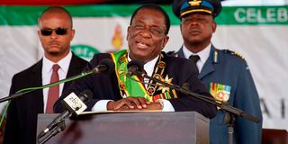 Zimbabwean President Emmerson Mnangagwa 