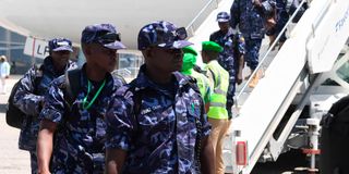 Ugandan soldiers serving under Atmis