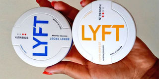 Lyft, a nicotine pouch brand that is being marketed locally.