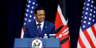 Kenya Foreign Affairs Cabinet Secretary Alfred Mutua