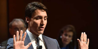 Canadian Prime Minister Justin Trudeau.