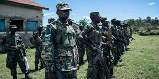 Ugandan soldiers who are under EACRF 