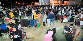 People fleeing Sudan