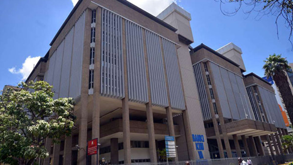 Central Bank of Kenya (CBK) building in Nairobi.