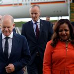 German Chancellor Olaf Scholz and Ethiopia's Affairs Minister Birtukan Ayana