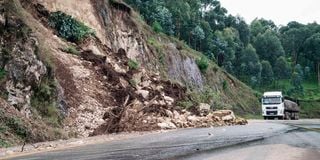 Heavy rains in Rubengera, Rwanda