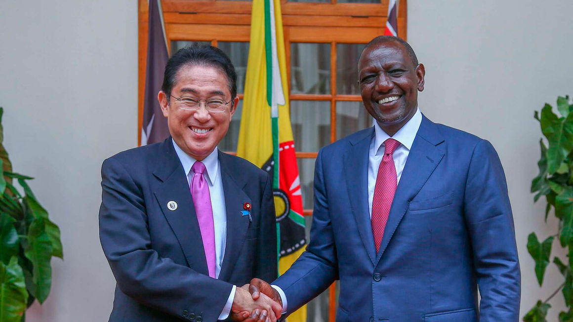 President William Ruto with Japan PM Kishida Fumio