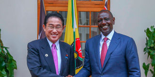 President William Ruto with Japan PM Kishida Fumio