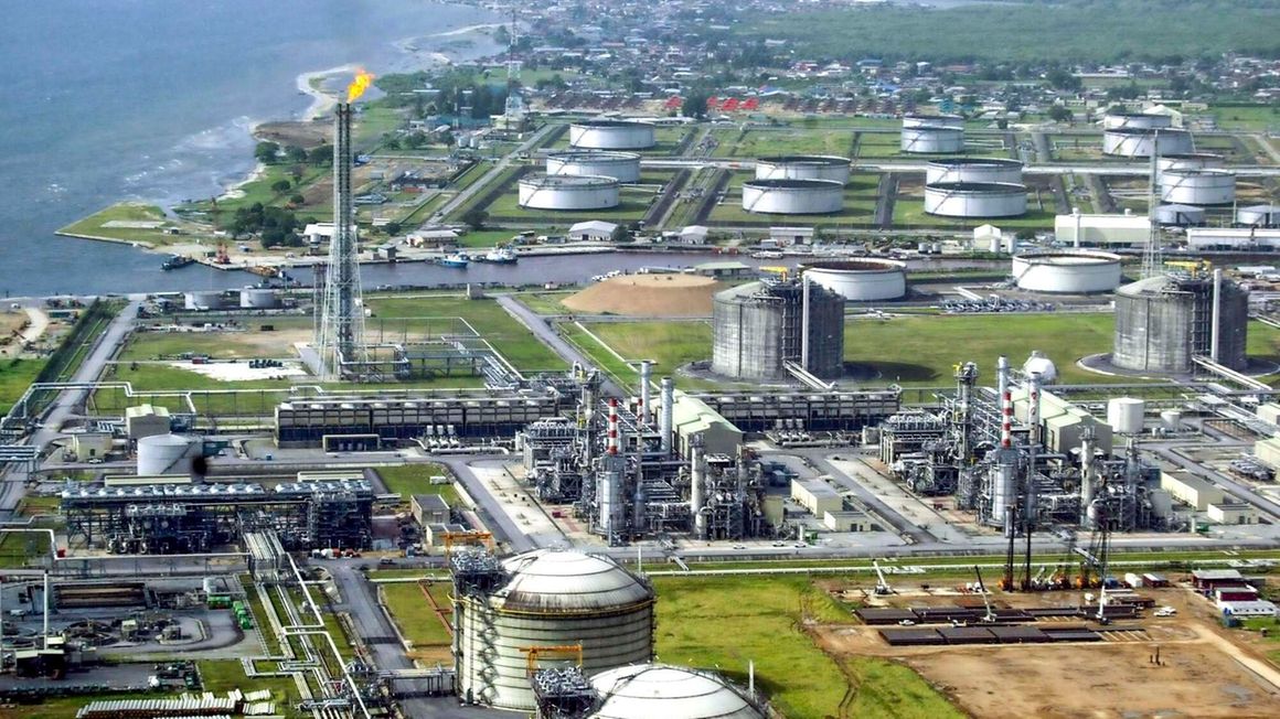 Shell's oil and gas terminal in Nigeria's Niger Delta