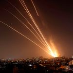 gaza militants fire a rocket
