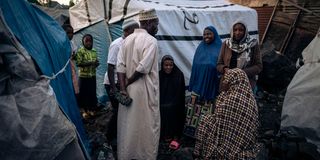 IDP camp in Goma, eastern DR Congo