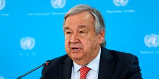 UN Secretary-General Antonio Guterres