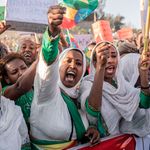 people in addis ababa rioting