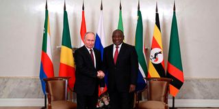 Ramaphosa and Putin