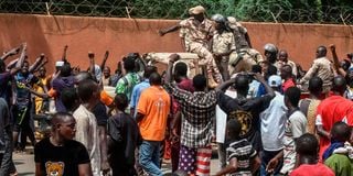 Nigerien protesters