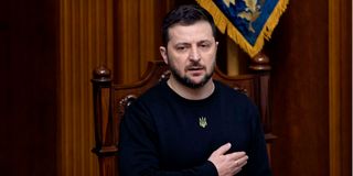 Ukrainian President Volodymyr Zelensky