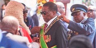 President Emmerson Mnangagwa swearing in