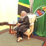 Chadema Chairman Freeman Mbowe and Tanzanian President Samia Suluhu.