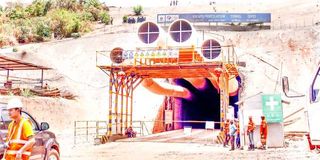 The downstream tunnel at Uganda’s Karuma dam.