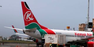 A Kenya Airways plane