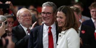 Keir Starmer and Victoria Starmer 
