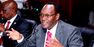 Kenya's Treasury Principal Secretary Chris Kiptoo