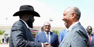 Abdel Fattah al-Burhan and Salva Kiir.