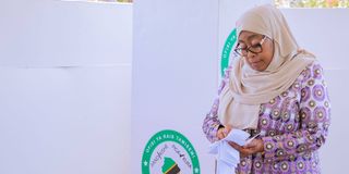 Samia votes