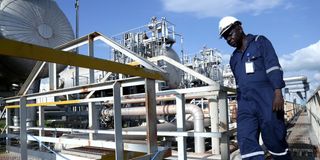 Oil well in South Sudan.