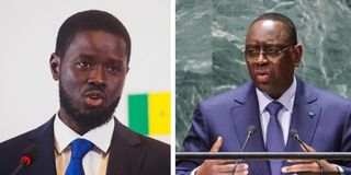 Bassirou Diomaye Faye and Macky Sall